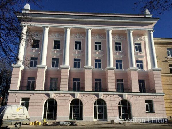 Реставрация фасада здания в Кохтла-Ярве